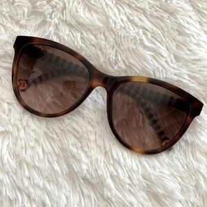 Carolina Herrera Brown Gradient Butterfly Ladies Sunglasses